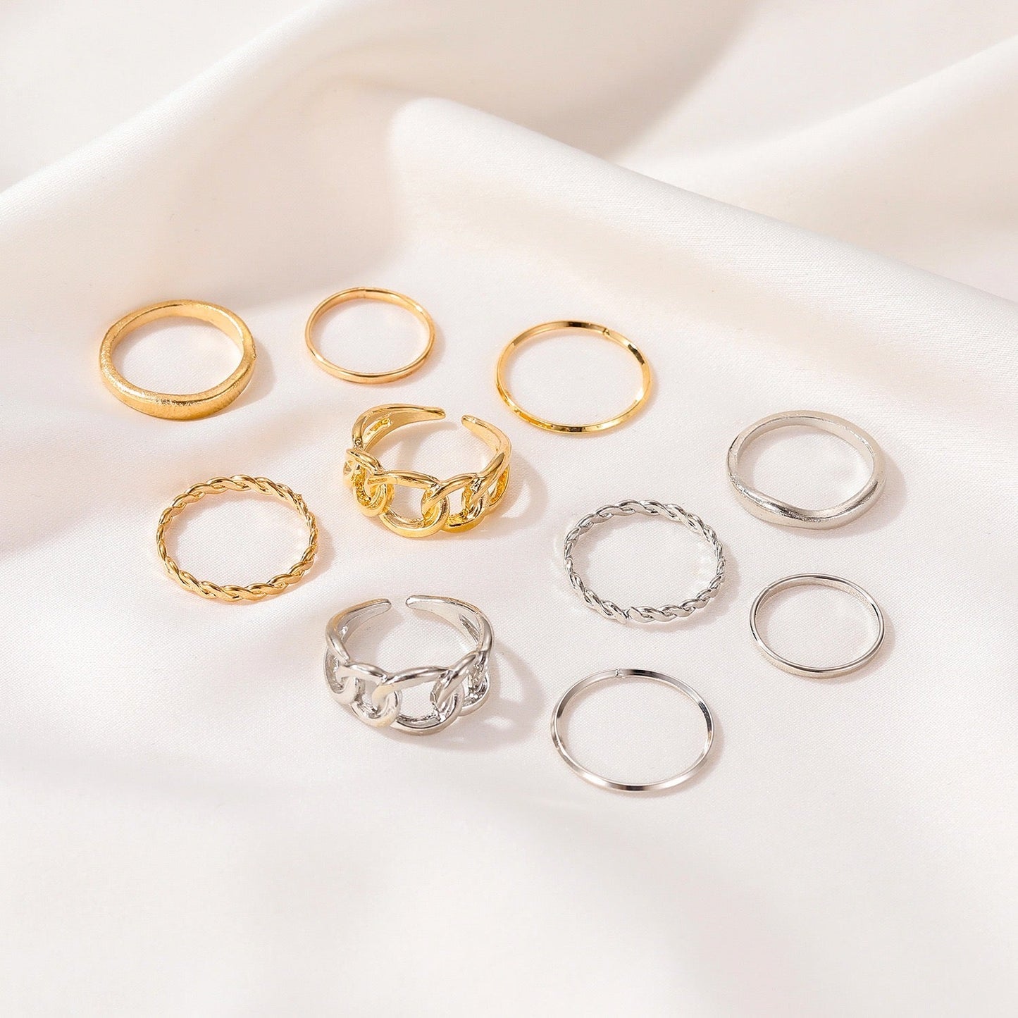 Alloy Five-Piece Ring Set
