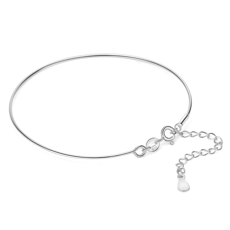 925 Sterling Silver Spiral Screw Bracelet