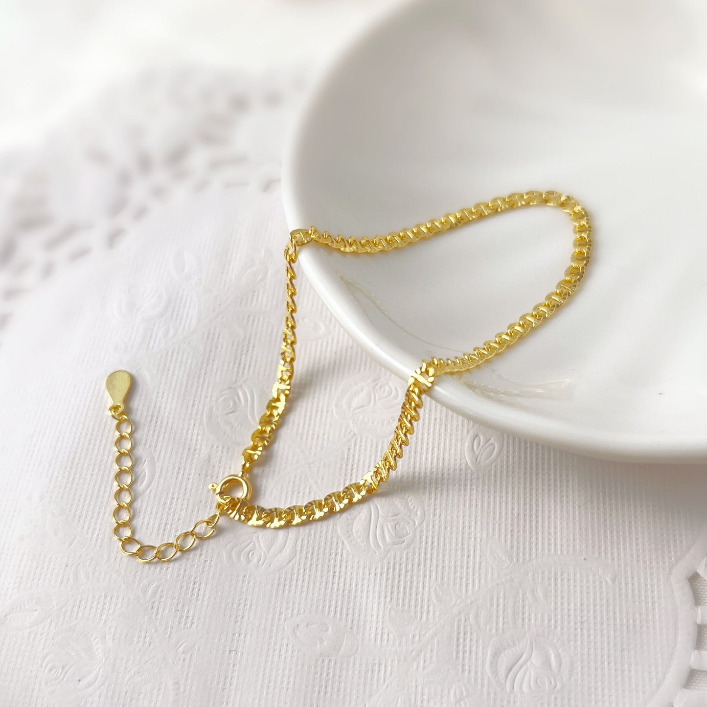 925 Sterling Silver Geometric Chain Choker