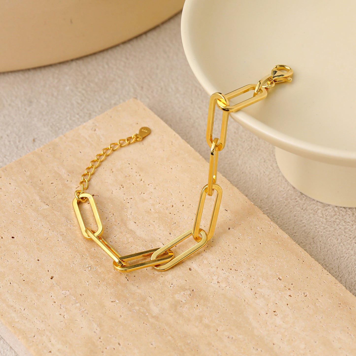 925 Sterling Silver Holiday Chain Bracelet