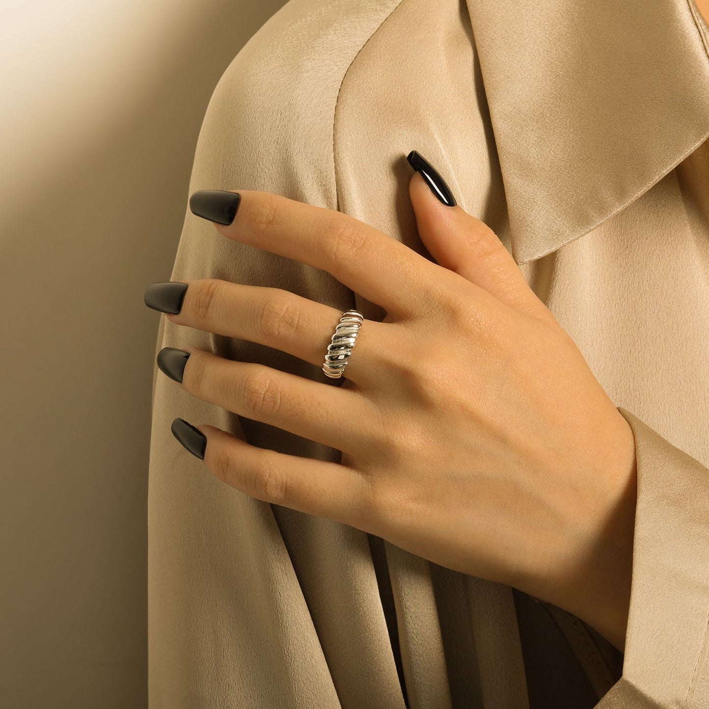 925 Sterling Silver Street Style Gear Ring