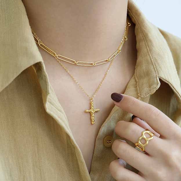 925 Sterling Silver Hollow Chain Choker