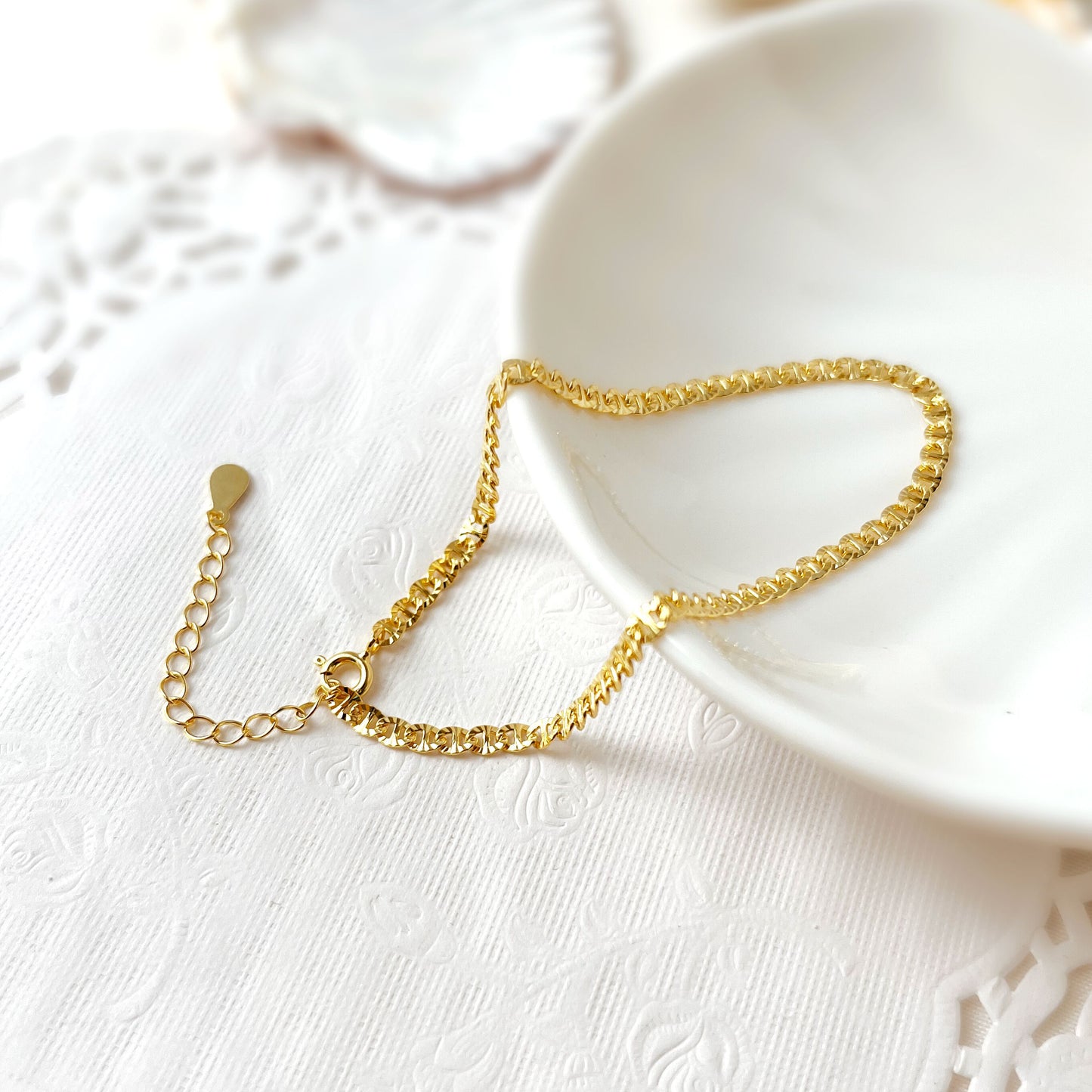 925 Sterling Silver Geometric Chain Choker