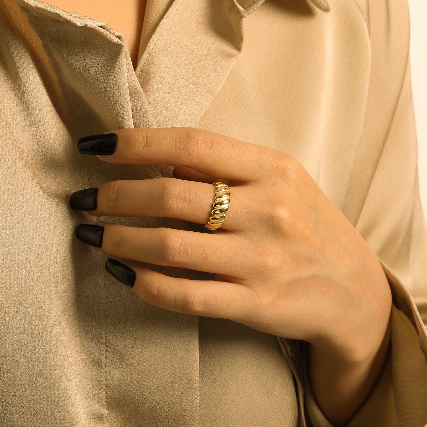 925 Sterling Silver Street Style Gear Ring