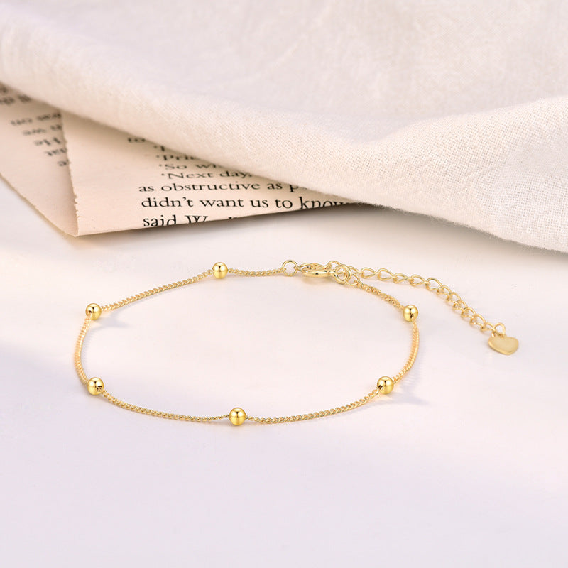 925 Sterling Silver Mini Beads Bracelet