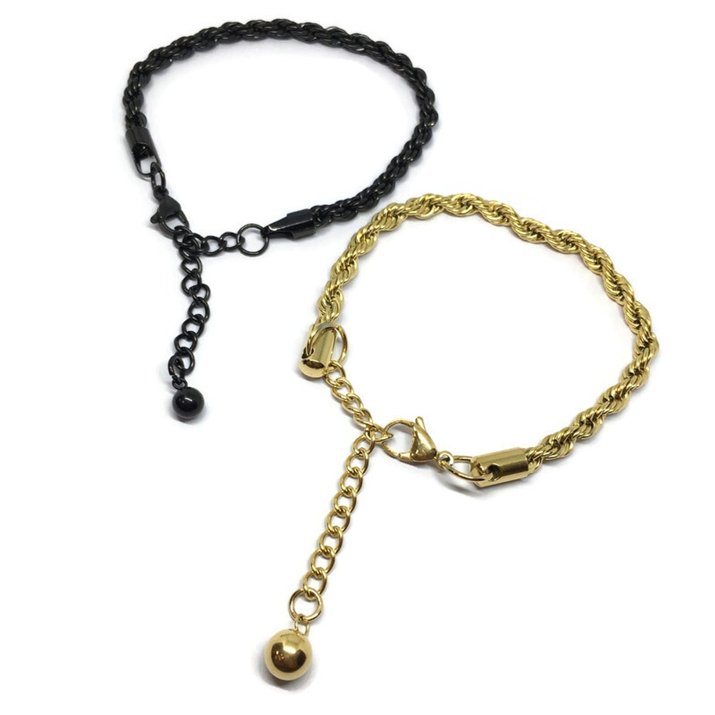 Stainless Steel Rope Chain Bracelet