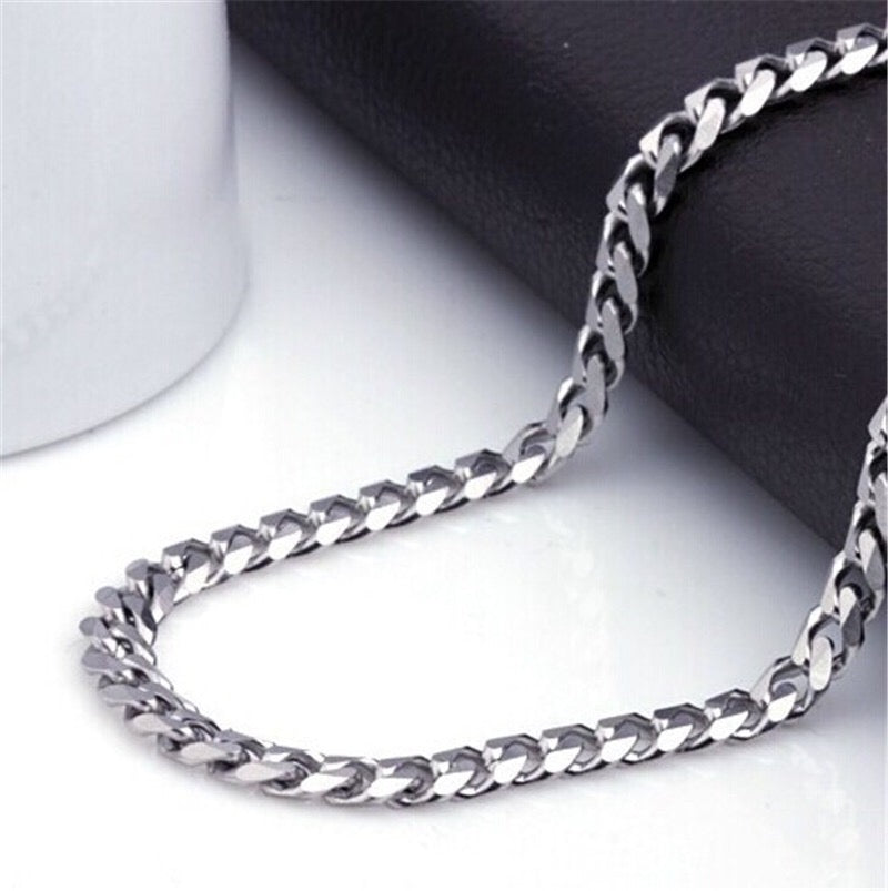 Titanium Steel Cuban Chain Necklace