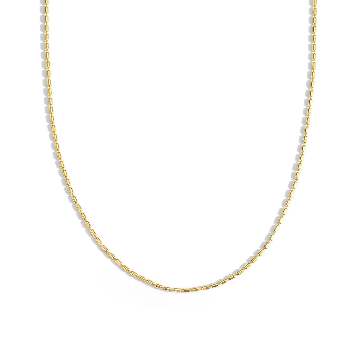 925 Sterling Silver Geometric Bead Choker