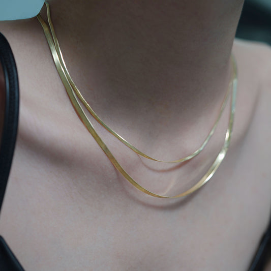 925 Sterling Silver Thin Gear Chain Necklace