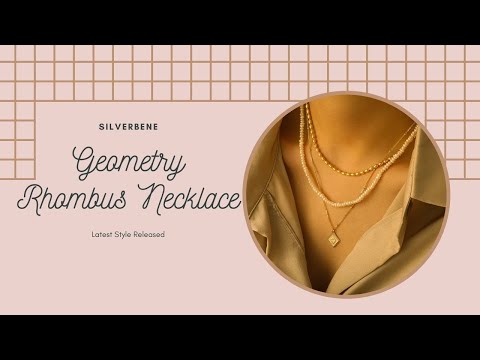 925 Sterling Silver Rhombus Necklace