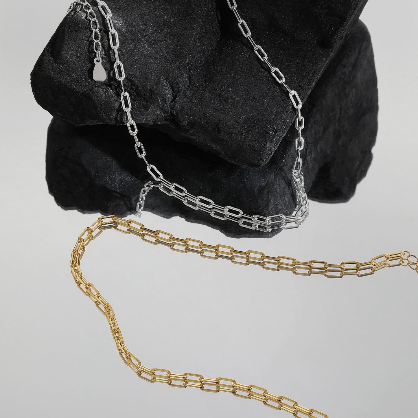 925 Sterling Silver Simple Geometric Choker