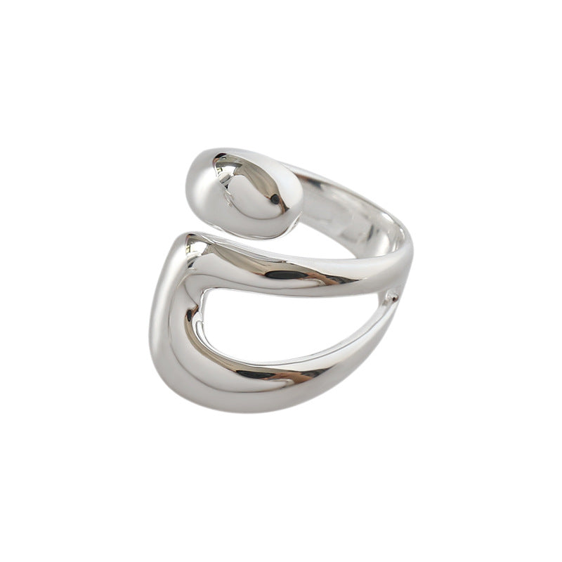 925 Sterling Silver Double Cross Ring