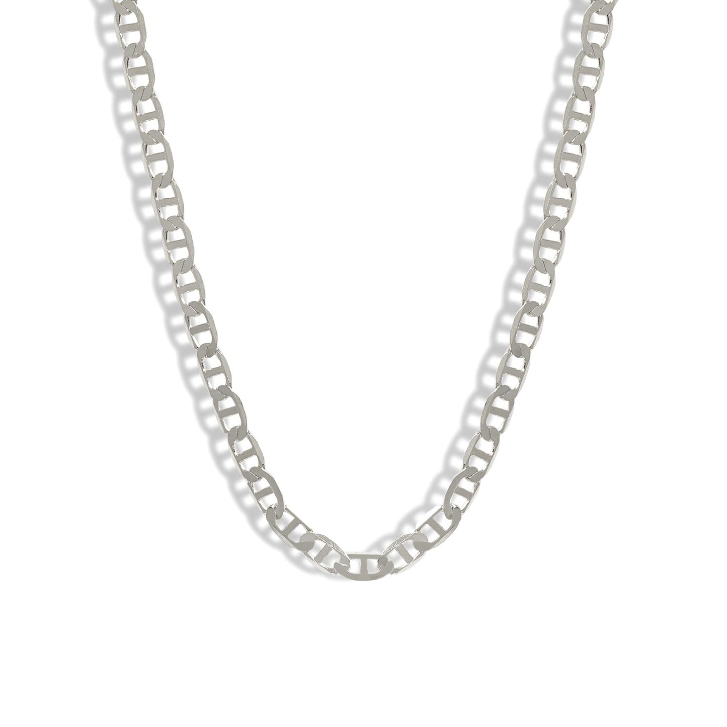 925 Sterling Silver Pig Nose Chain Necklace