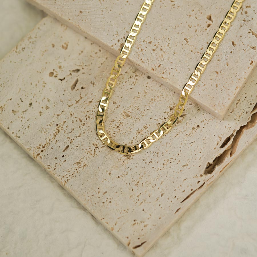 925 Sterling Silver Pig Nose Chain Necklace