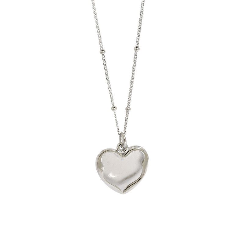925 Sterling Silver Heart Pendant Necklace