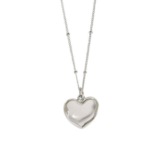 925 Sterling Silver Heart Pendant Necklace