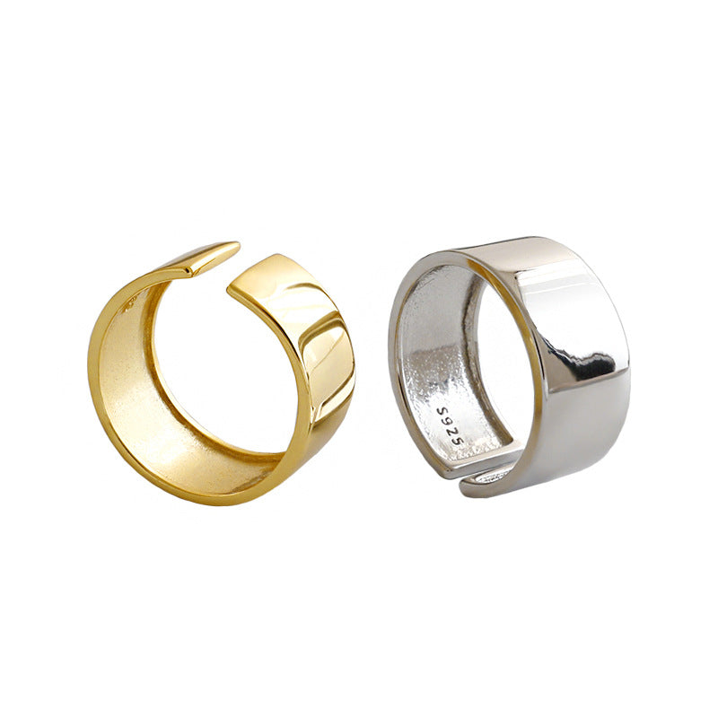 925 Sterling Silver Wide Band Ring
