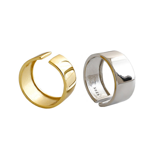 925 Sterling Silver Wide Band Ring