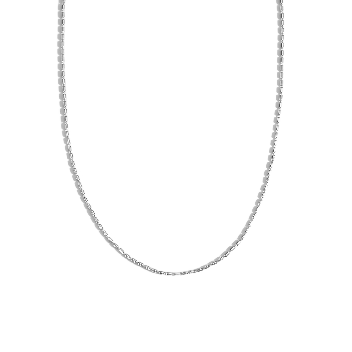 925 Sterling Silver Geometric Bead Choker