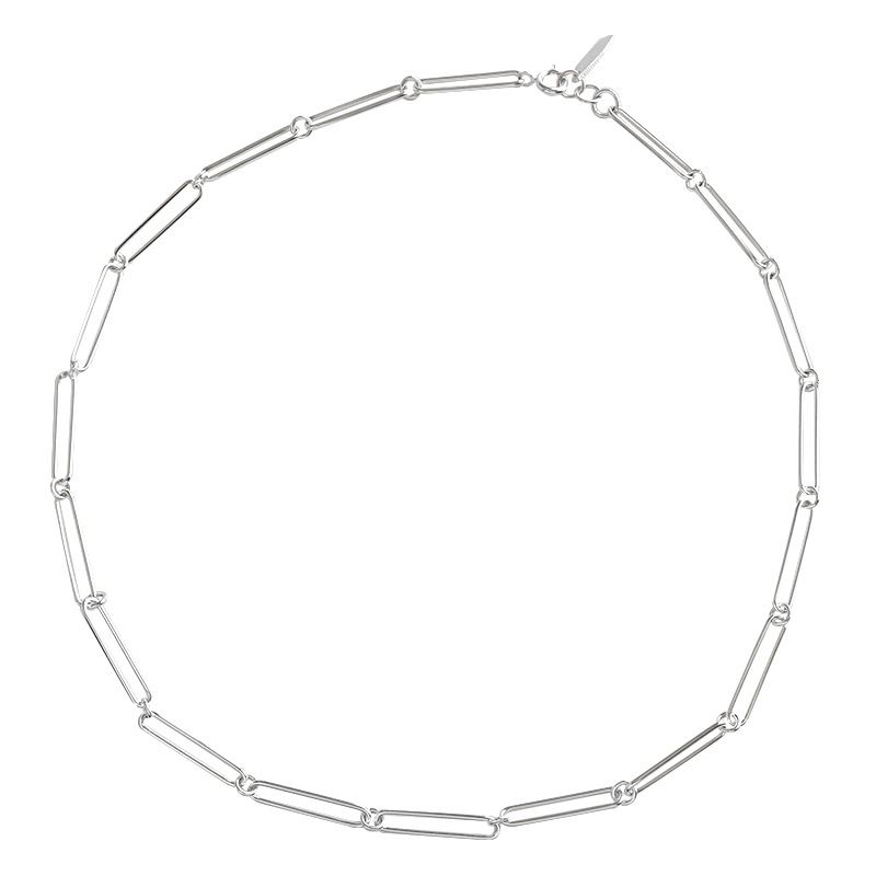 925 Sterling Silver Hollow Chain Choker