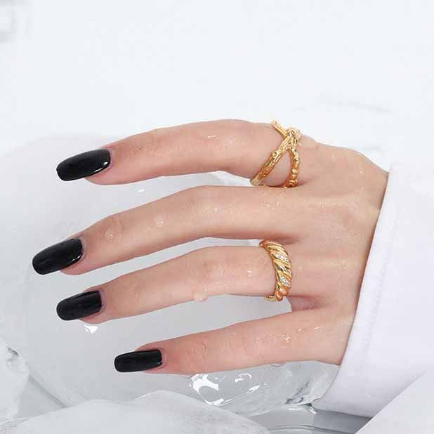 925 Sterling Silver Twisted CZ Ring
