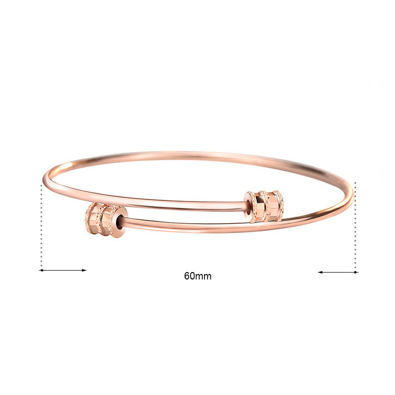 925 Sterling Silver Tube Open Bangle
