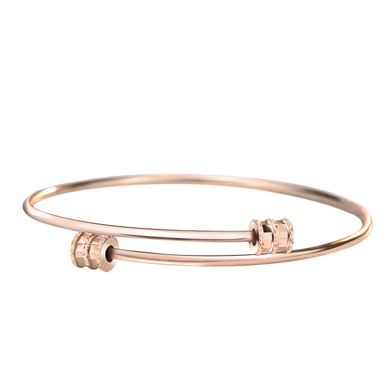 925 Sterling Silver Tube Open Bangle