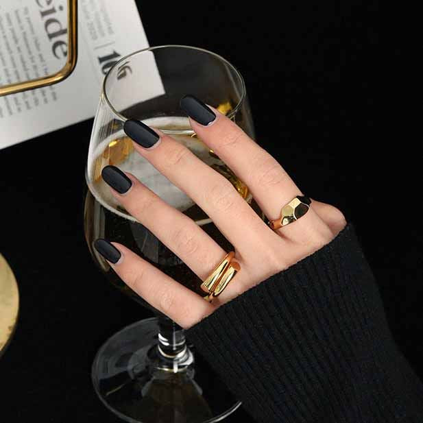 925 Sterling Silver Line Crossing Ring
